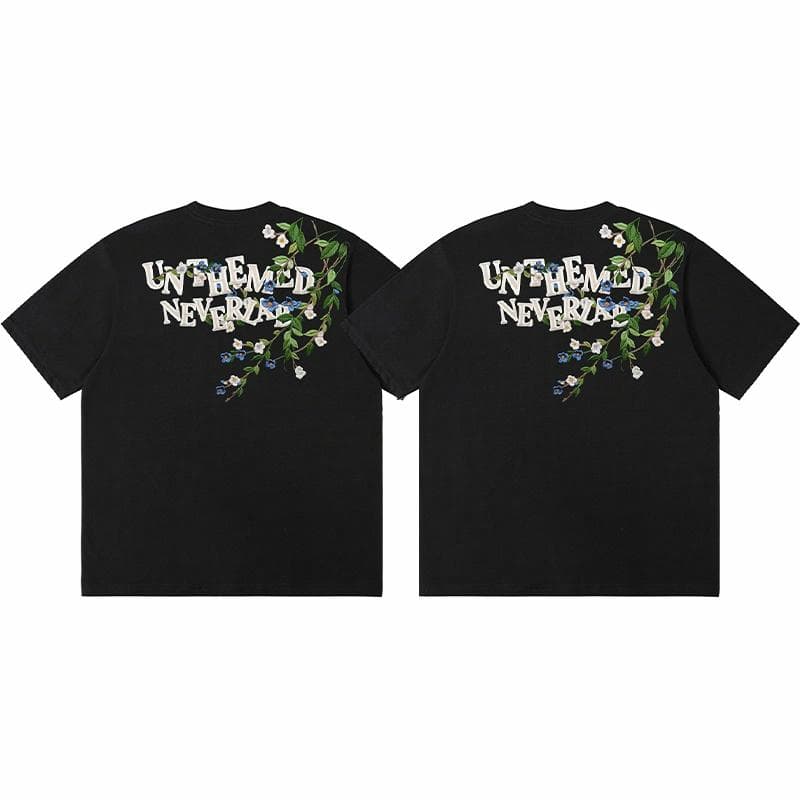 UNthemed Floral Embroidered Tee