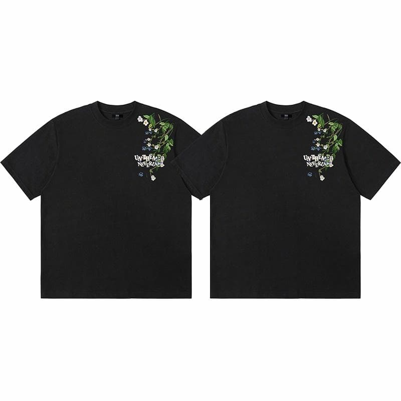 UNthemed Floral Embroidered Tee