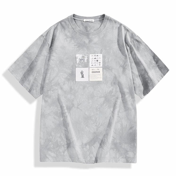 PEACEBIRD MEN Vintage Print T-Shirt