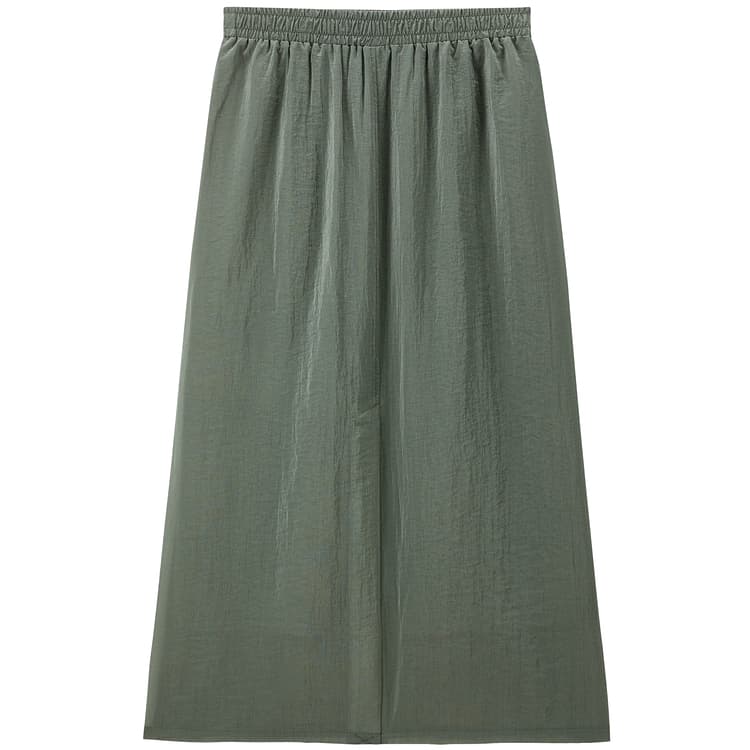 Peacebird Acetate High Waist Skirt