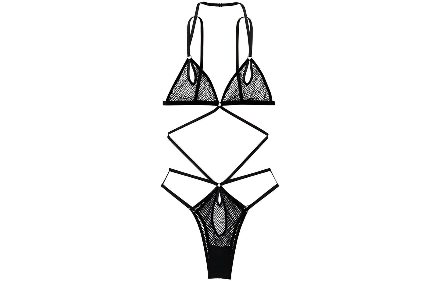 Victoria's Secret Fishnet Bodysuit Black