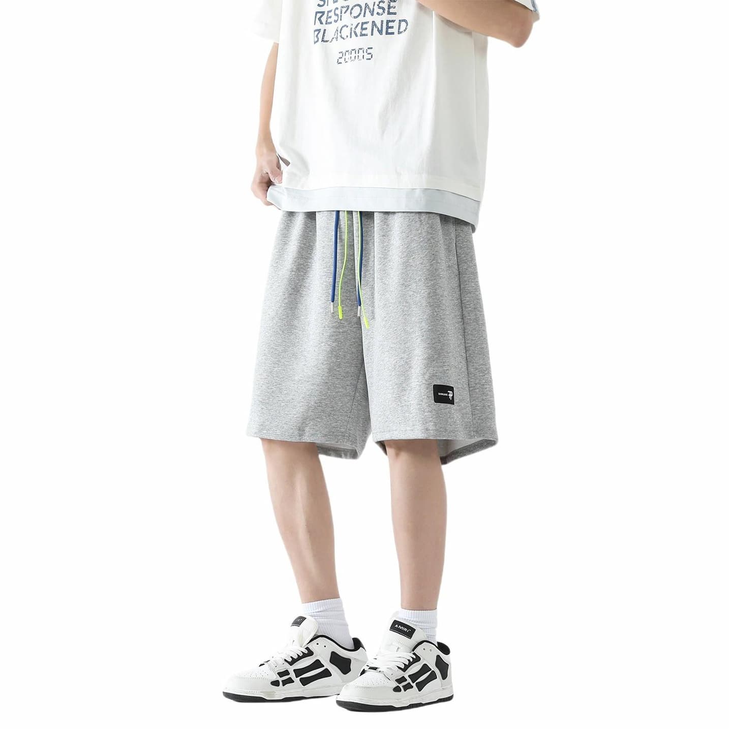 Dunhuang Museum Retro Colorblock Shorts