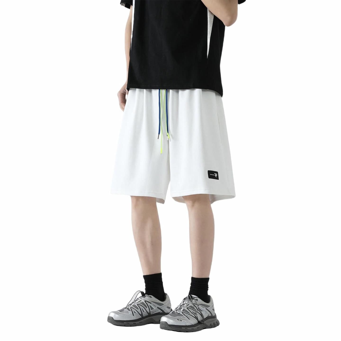 Dunhuang Museum Retro Colorblock Shorts
