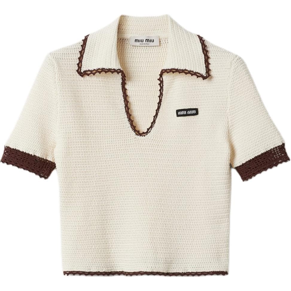 Miu Miu Polo Shirt Beige