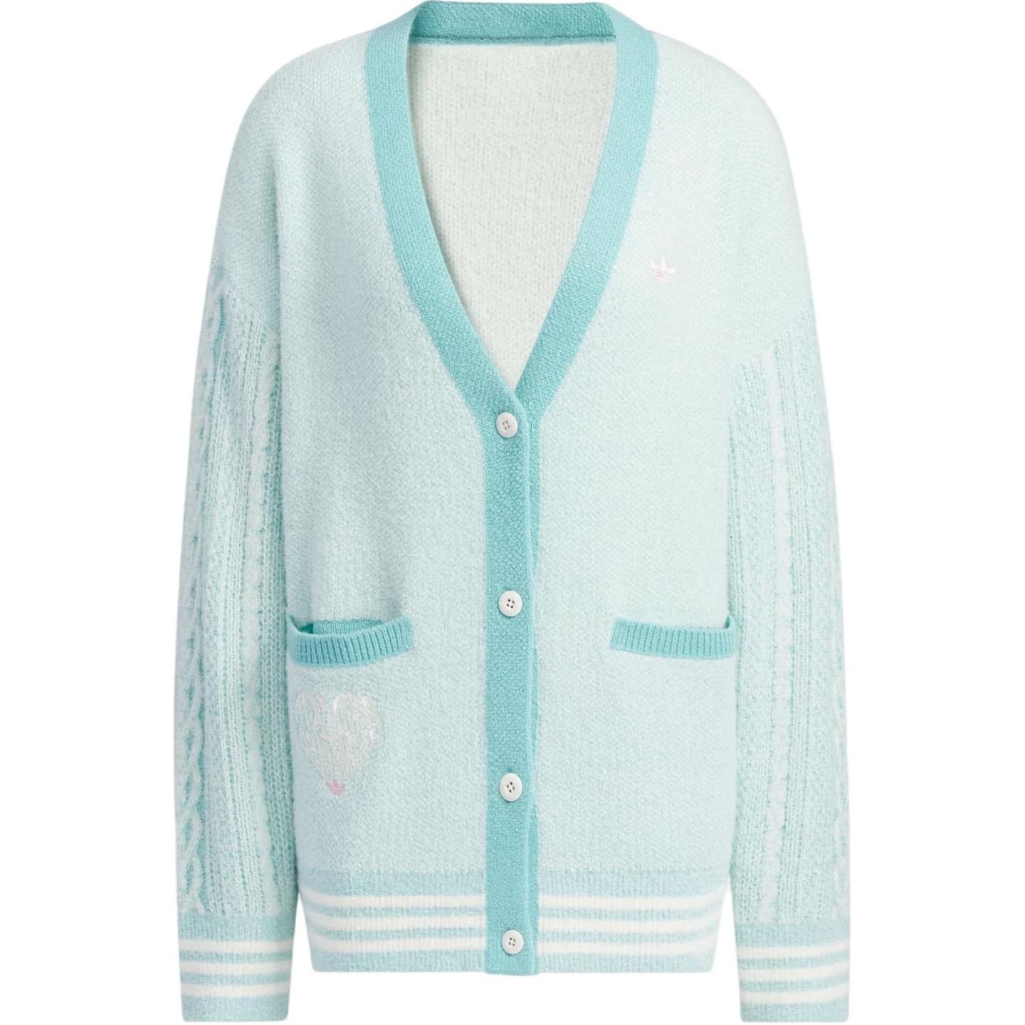 adidas Originals V-Day Polo Sweater Mint