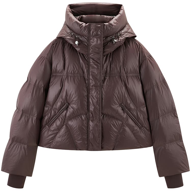 Peacebird Puff Down Jacket Brown