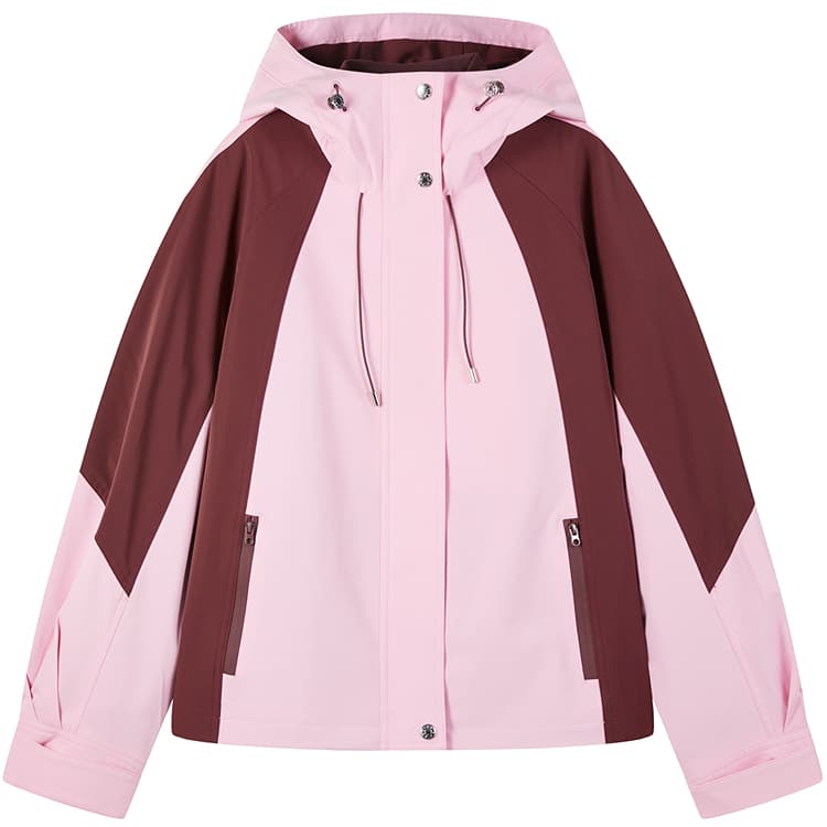 Peacebird Colorblock Street Hoodie Jacket Women