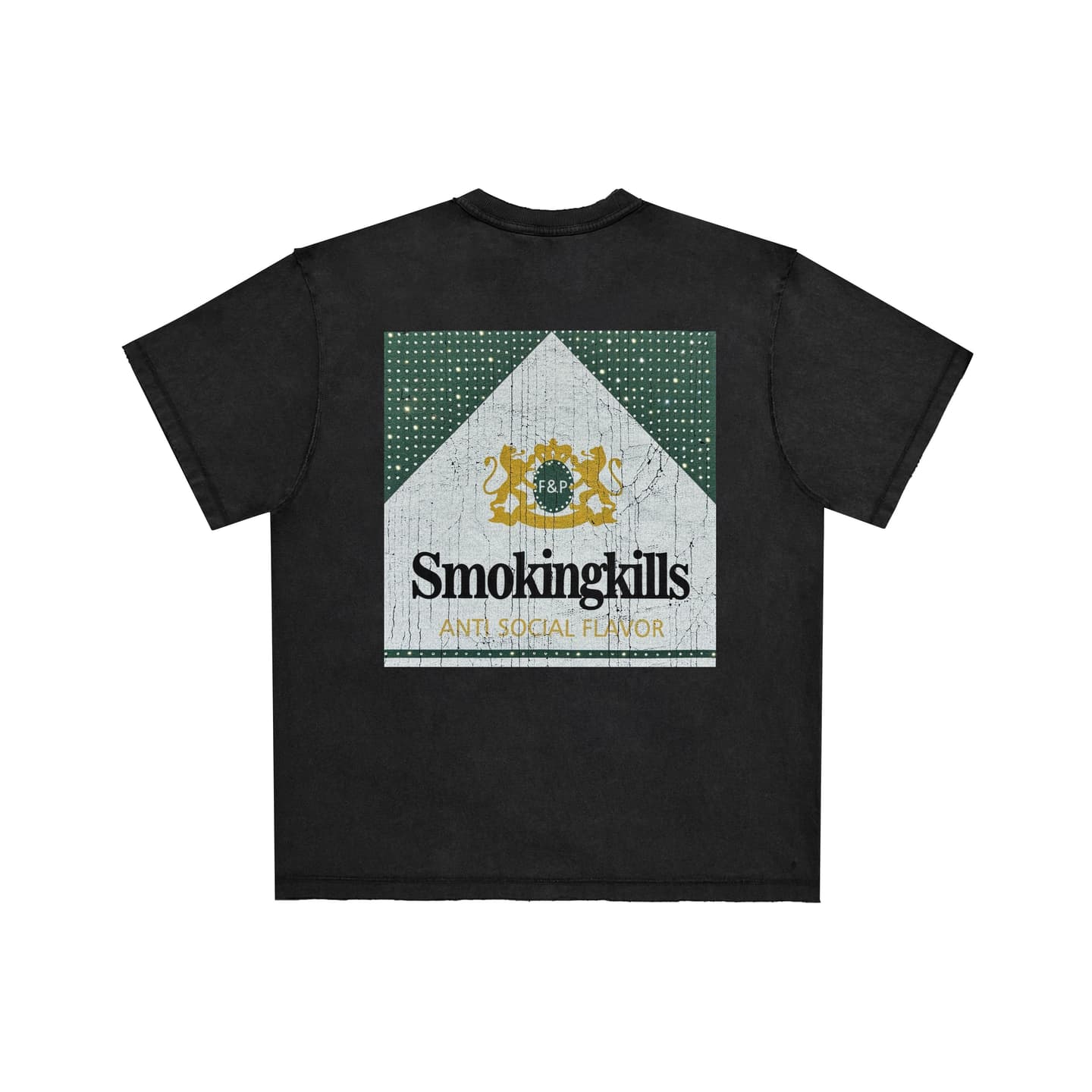False Perception Crystal Marlboro Cracked T-Shirt