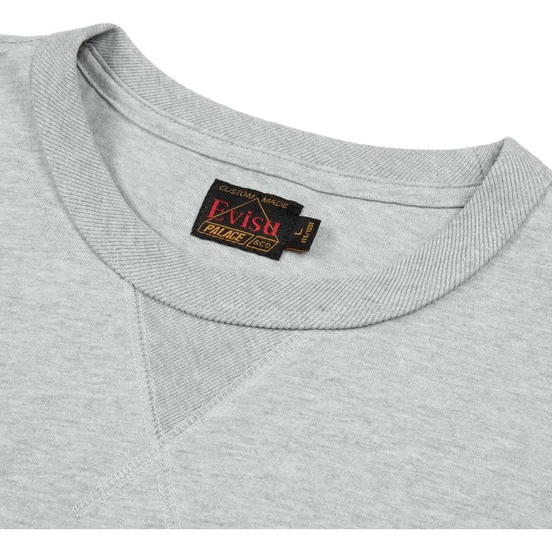 Palace x Evisu SS24 T-Shirt Grey