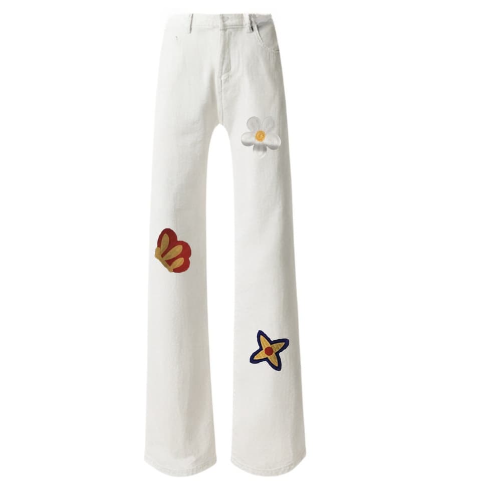 AMBER LIGHT Vintage Floral Jeans