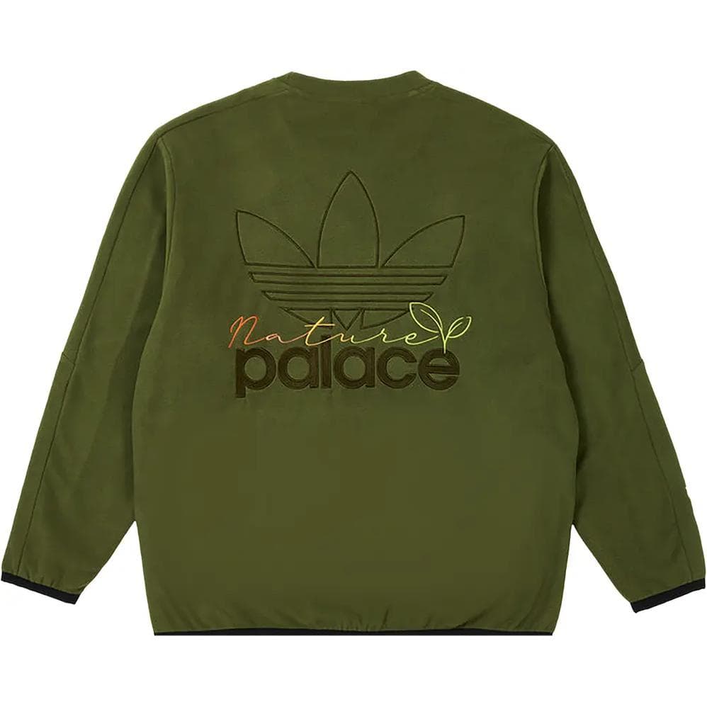 adidas x PALACE Striped Logo Crewneck Sweatshirt Green