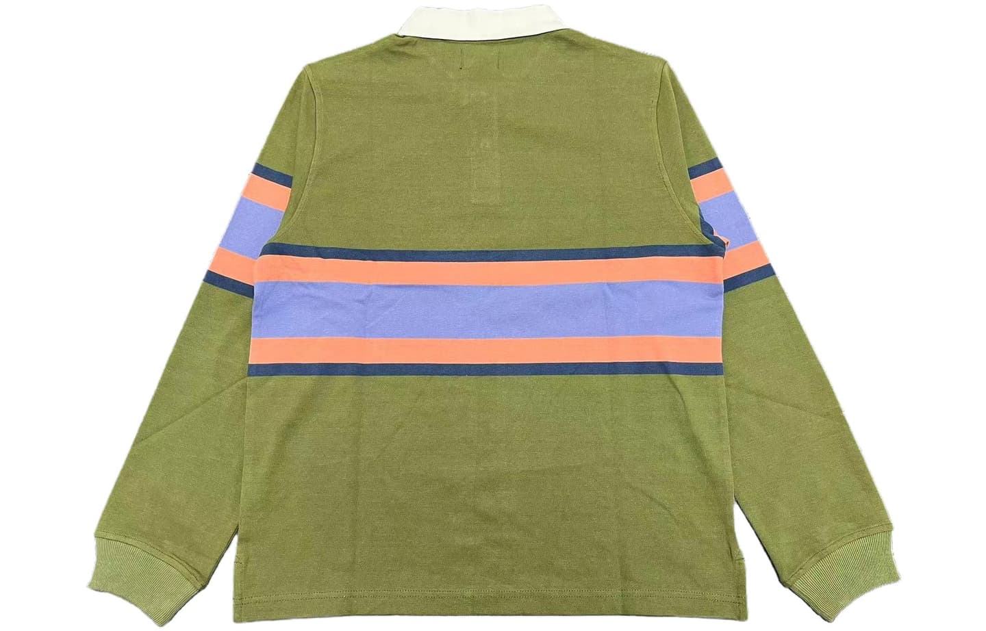 Stussy Olive Striped Polo