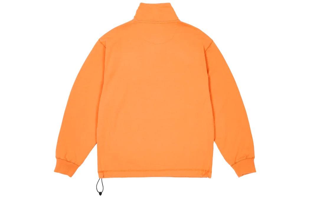 PALACE FW23 1/4 Zip Washed Funnel Sweatshirt Orange