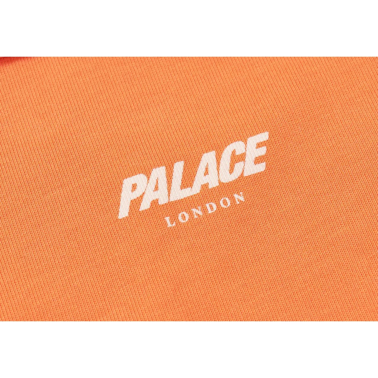 PALACE FW23 1/4 Zip Washed Funnel Sweatshirt Orange