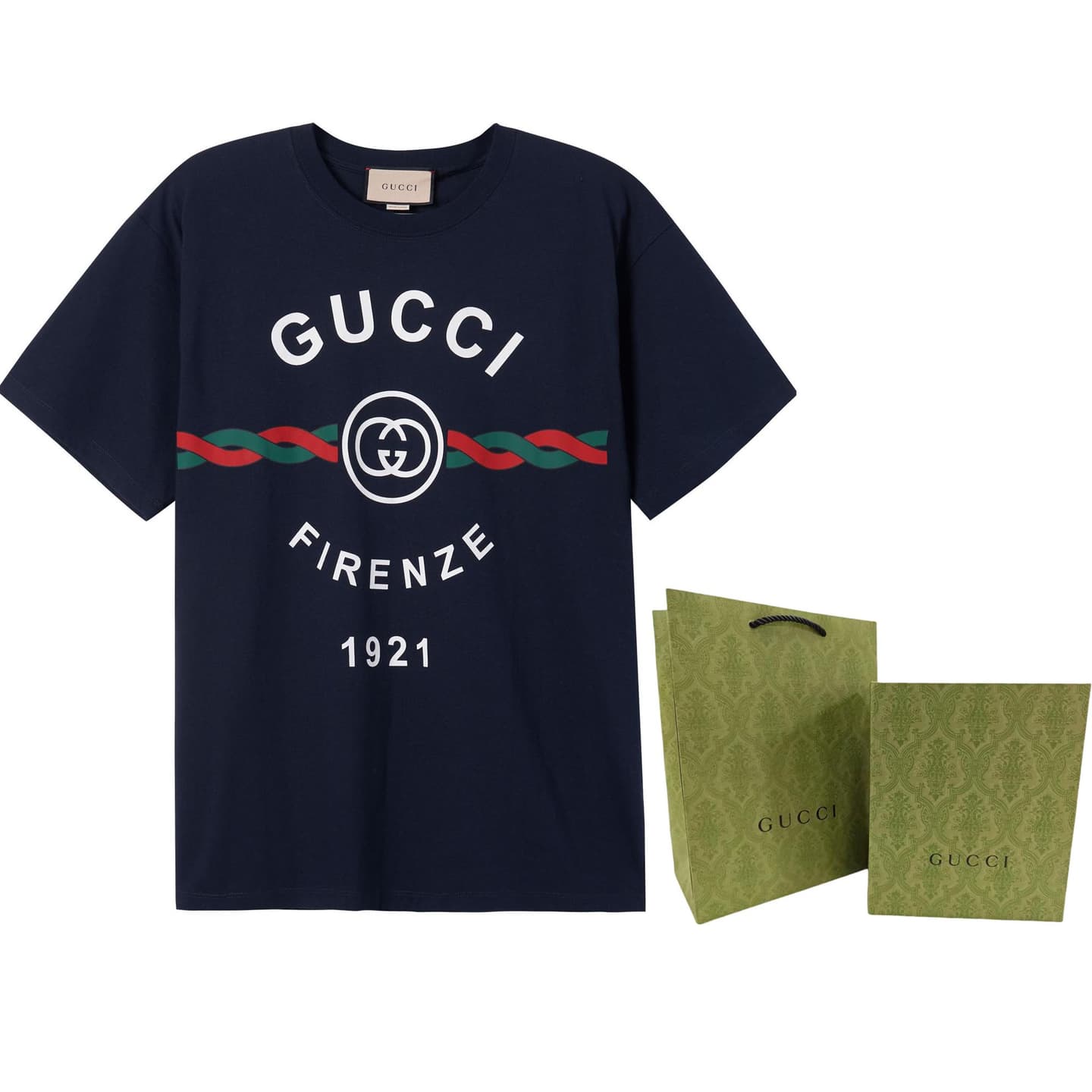 Gucci Firenze 1921 SS22 T-Shirt Navy