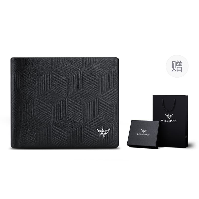 WilliamPOLO Classic Black Wallet