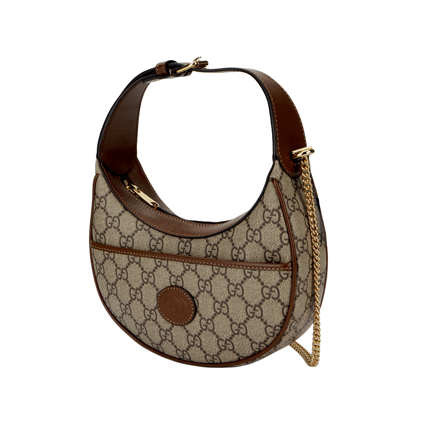 Gucci Half Moon Bag Beige