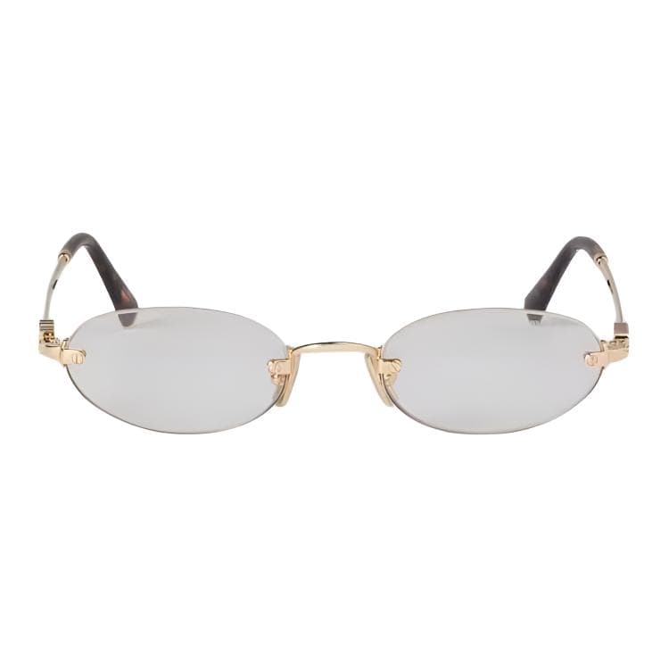 Miu Miu Rectangular Sunglasses Gold