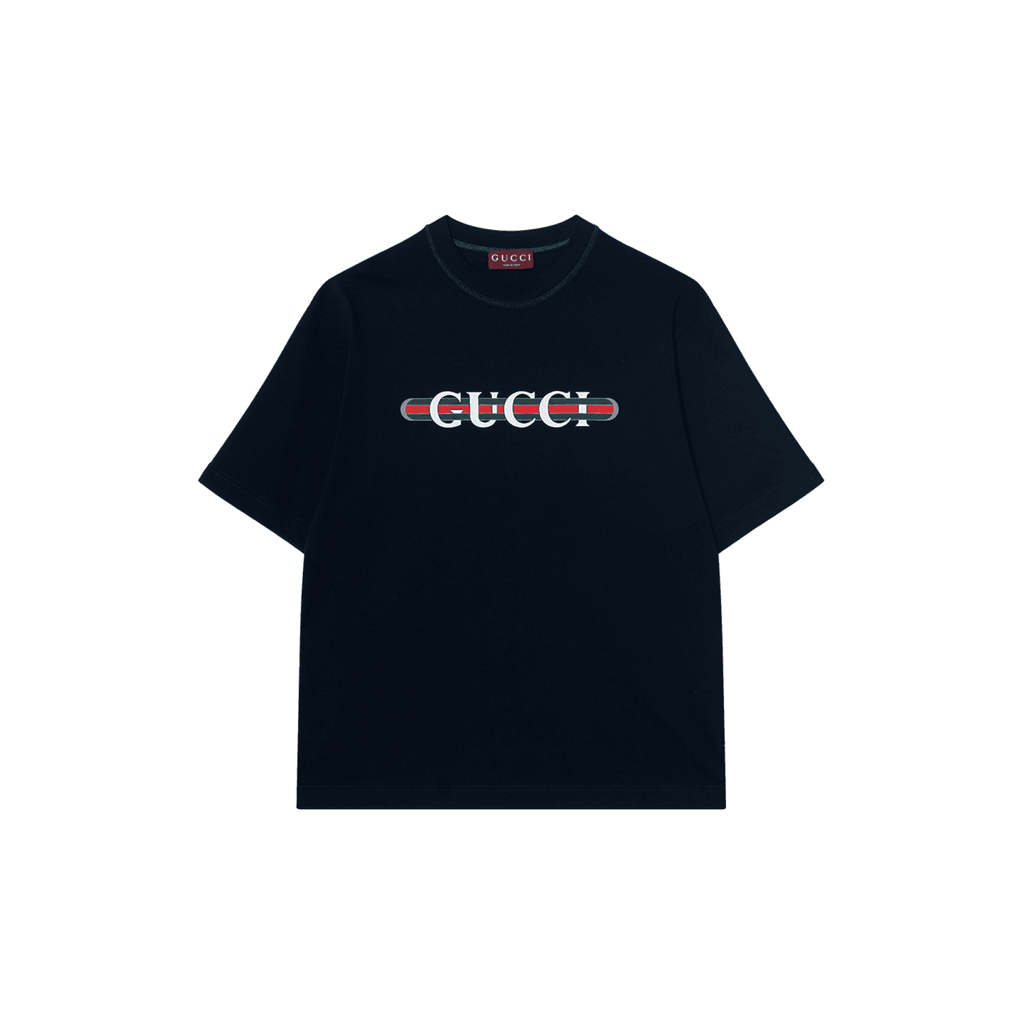 GUCCI Letter Print T-Shirt Blue