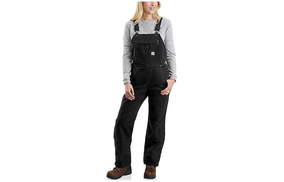 Carhartt 104049 WOMEN'S INSULATED BIBS - RELAXED FIT - WASHED DUCK - 3 WARMEST RATING