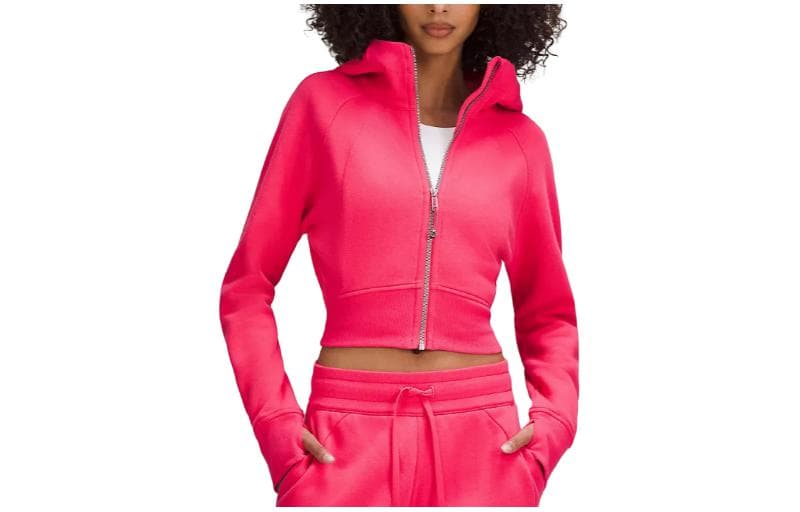 lululemon Scuba Full-Zip Cropped Hoodie