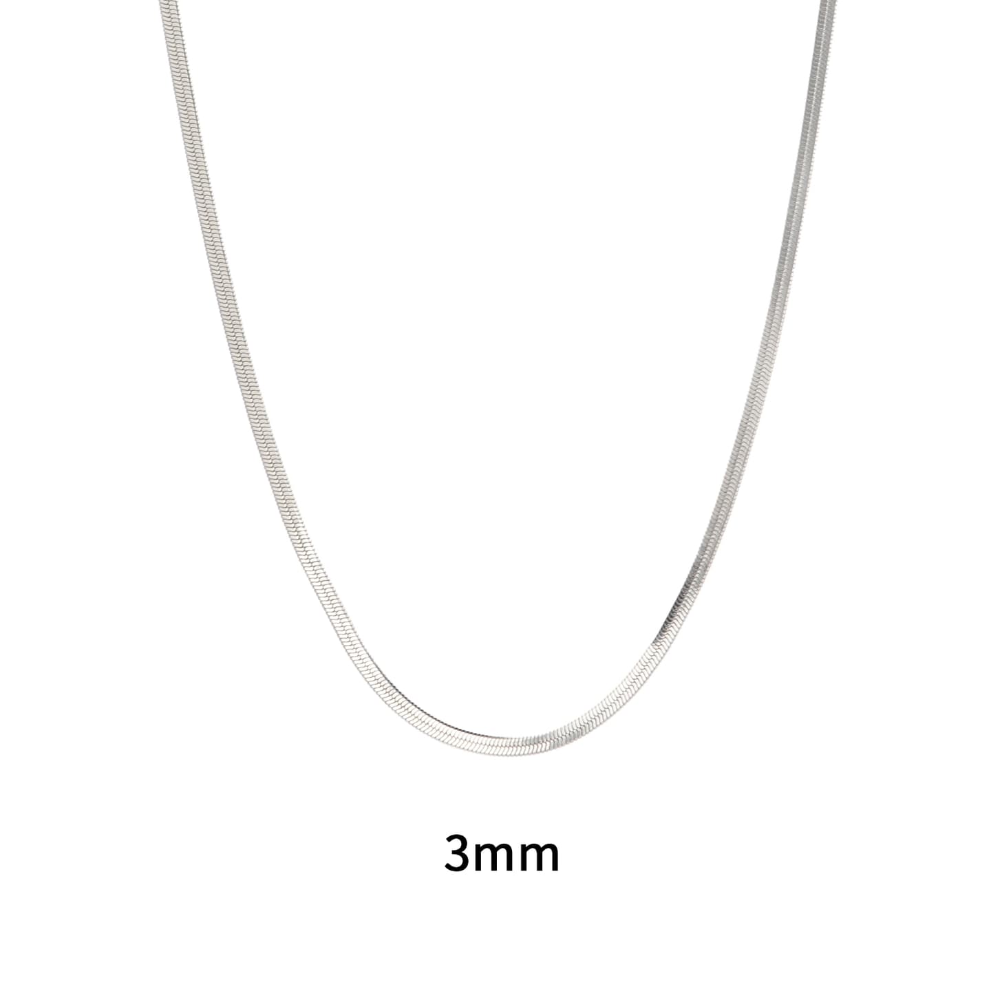 cooraree Blade Cuban Chain Necklace Silver