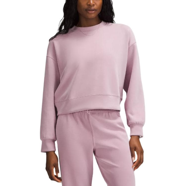 lululemon Softstreme Perfectly Oversized Cropped Crew Espresso