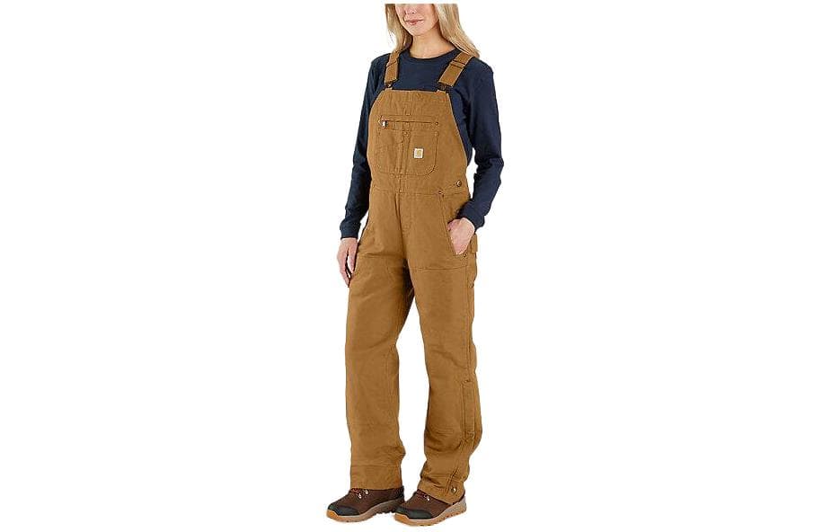 Carhartt 104049 WOMEN'S INSULATED BIBS - RELAXED FIT - WASHED DUCK - 3 WARMEST RATING