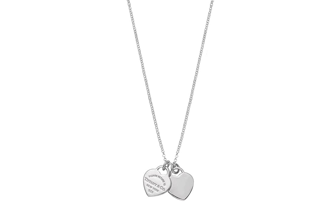 Tiffany & Co. Return to Tiffany Mini Double Heart Pendant Necklace