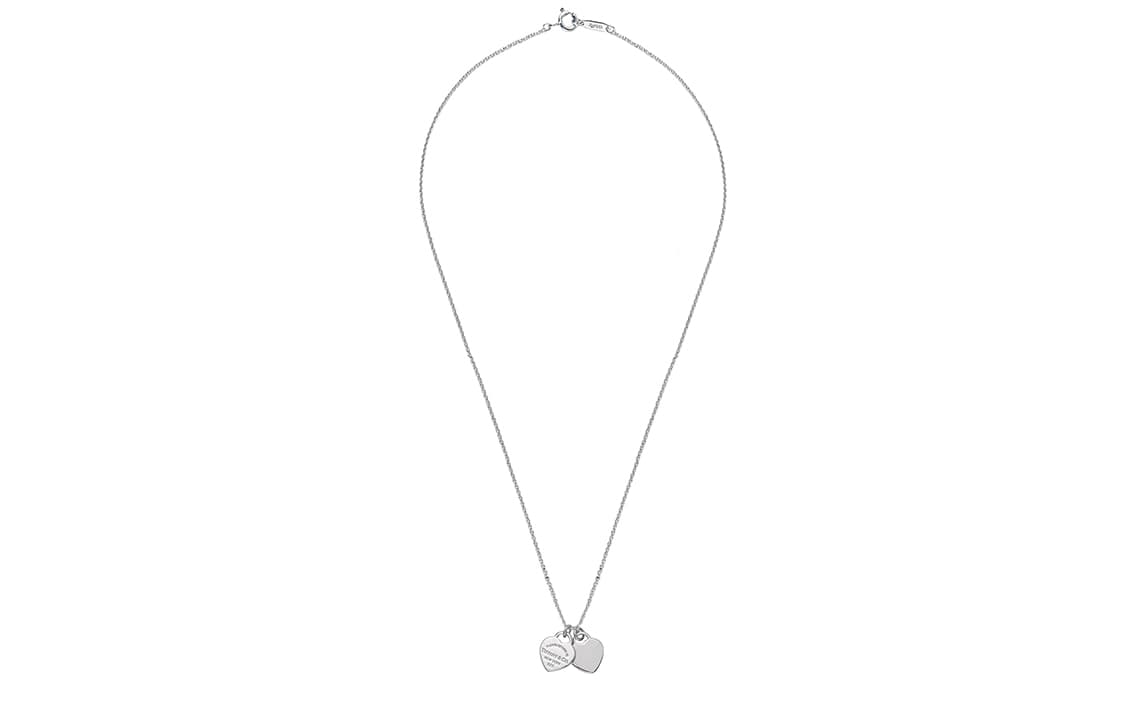 Tiffany & Co. Return to Tiffany Mini Double Heart Pendant Necklace