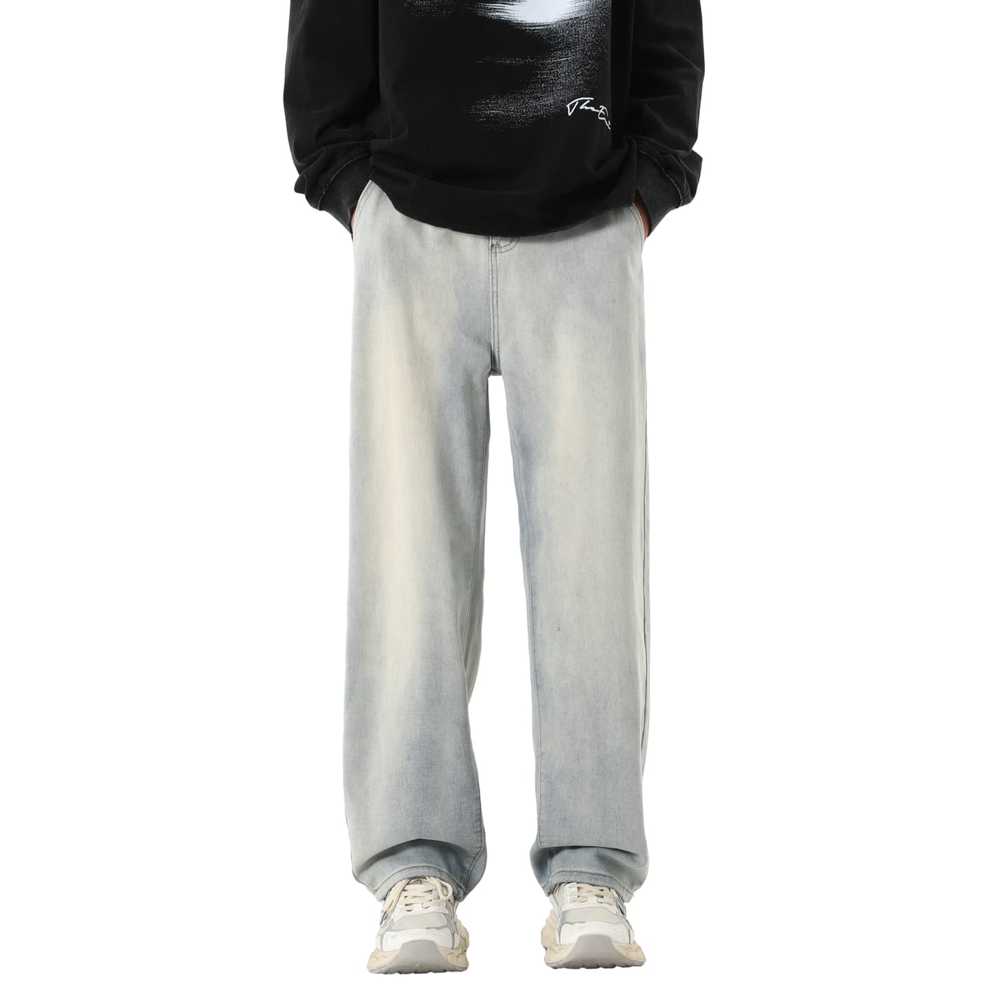 Jungle Panda Vintage Washed Jeans