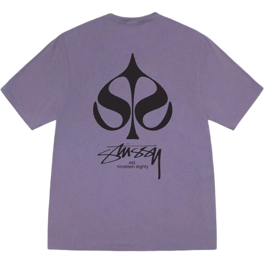 Stussy SS25 SPADE TEE PIGMENT DYED logoT