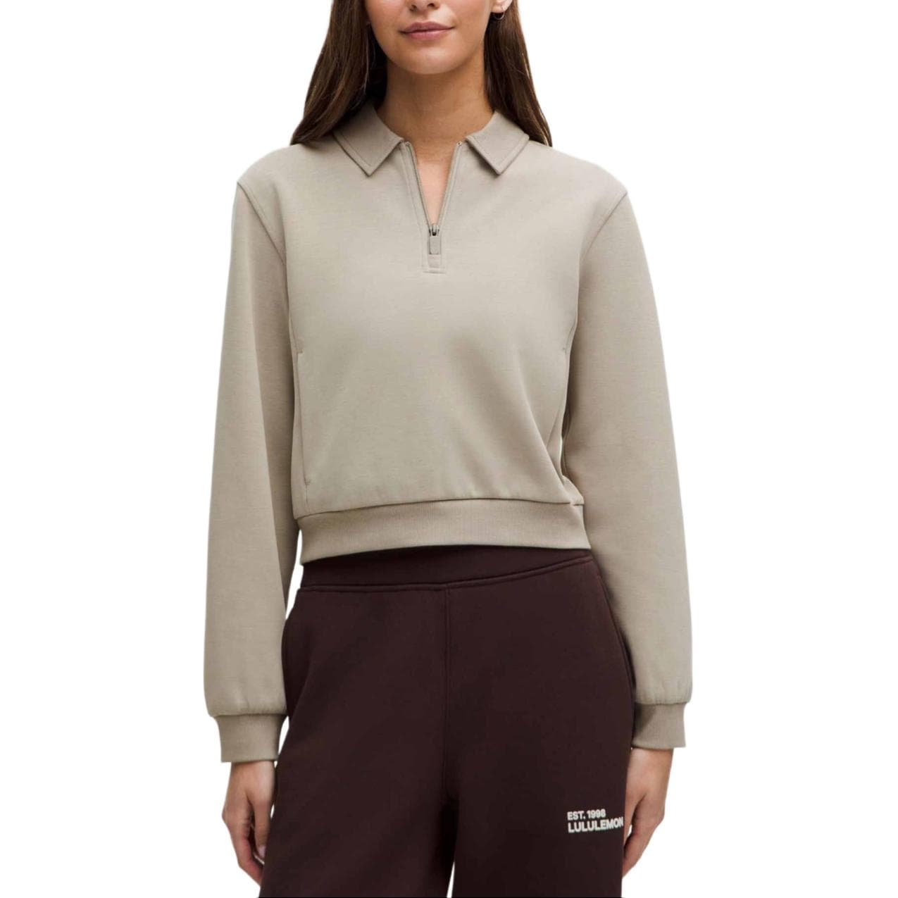 lululemon Softstreme Half-Zip Pullover Black