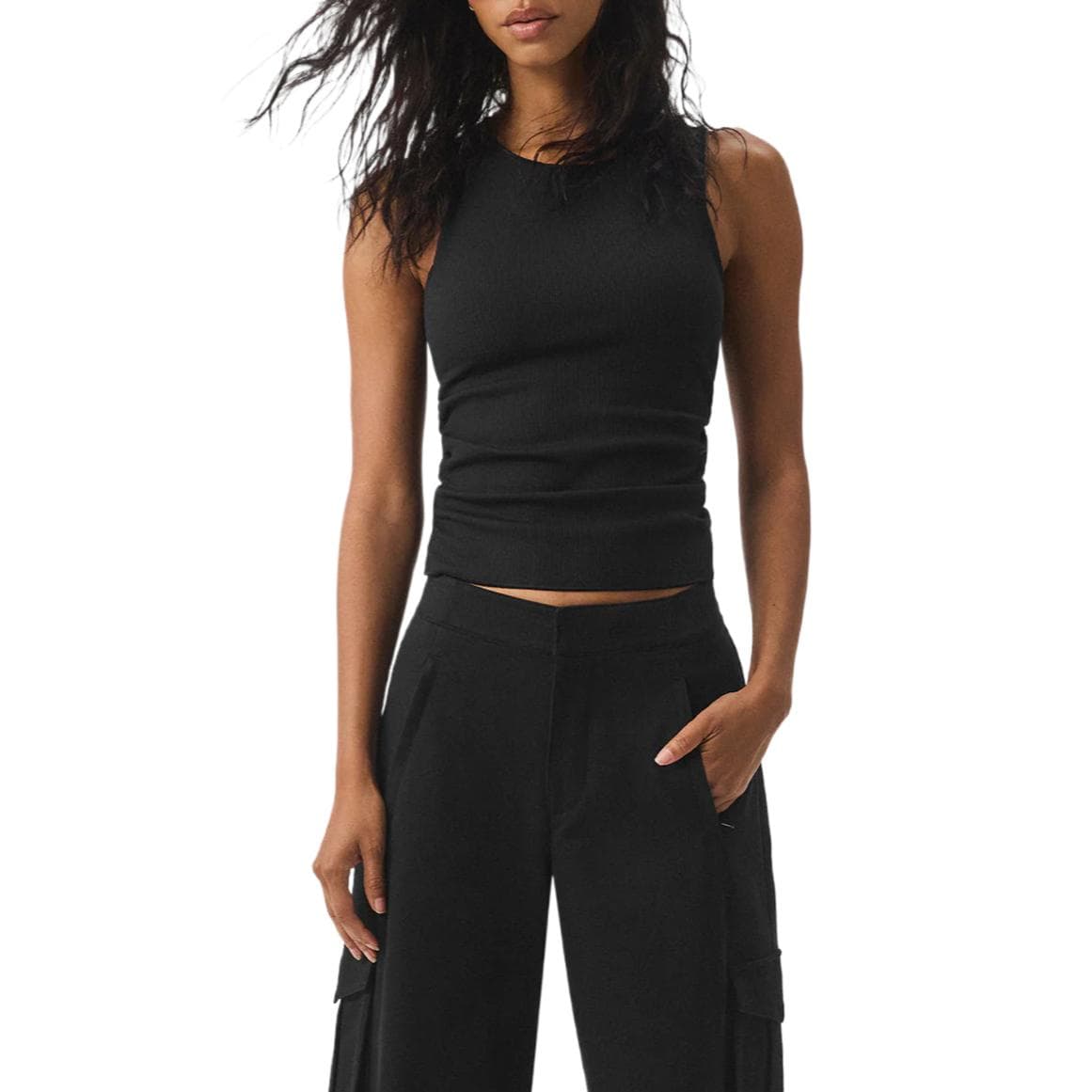 Alo Yoga Ribbed En Pointe Tank