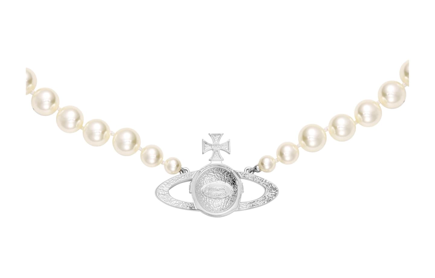 Vivienne Westwood One Row Pearl Bas Relief Choker