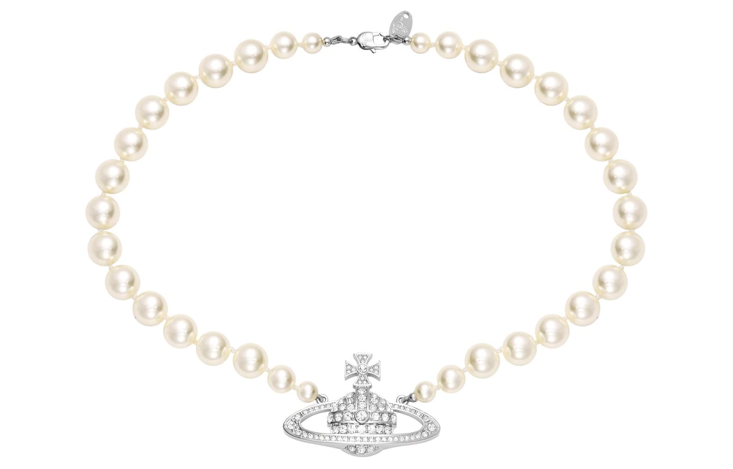 Vivienne Westwood One Row Pearl Bas Relief Choker