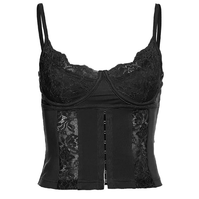 TLXT V-Neck Lace Trim Cami