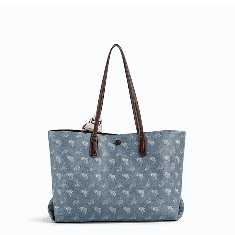 Fairwhale Vintage Print Tote Bag