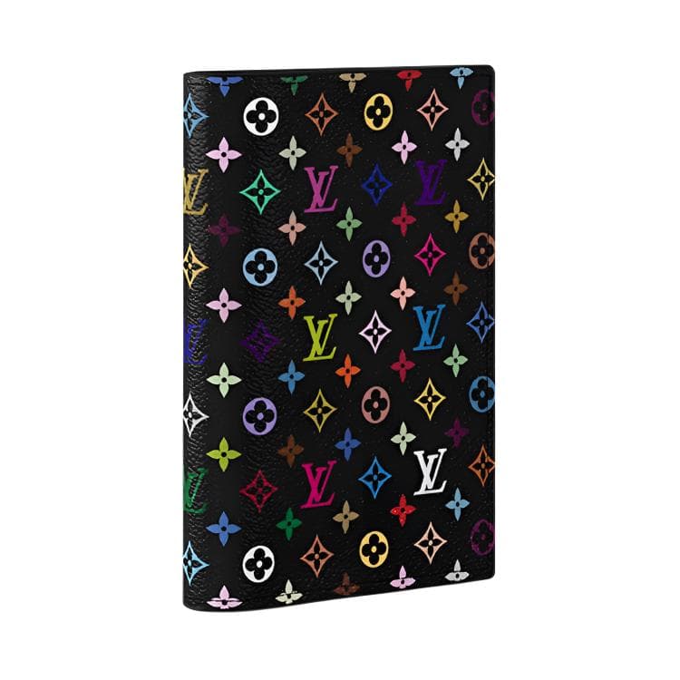 Louis Vuitton x Takashi Murakami Passport Holder Black Multicolor