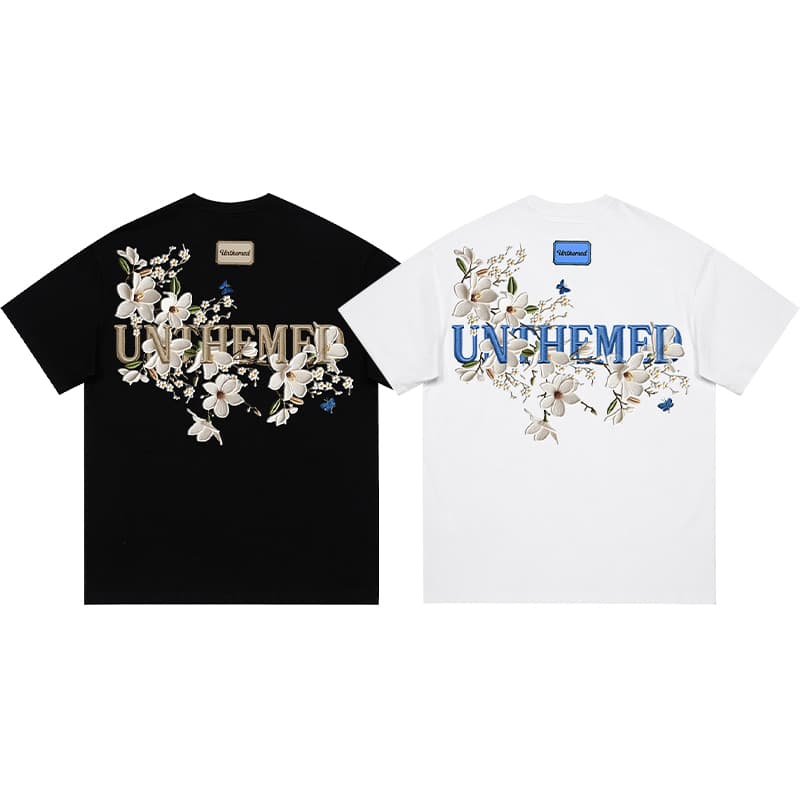UNthemed Embroidered Logo Tee