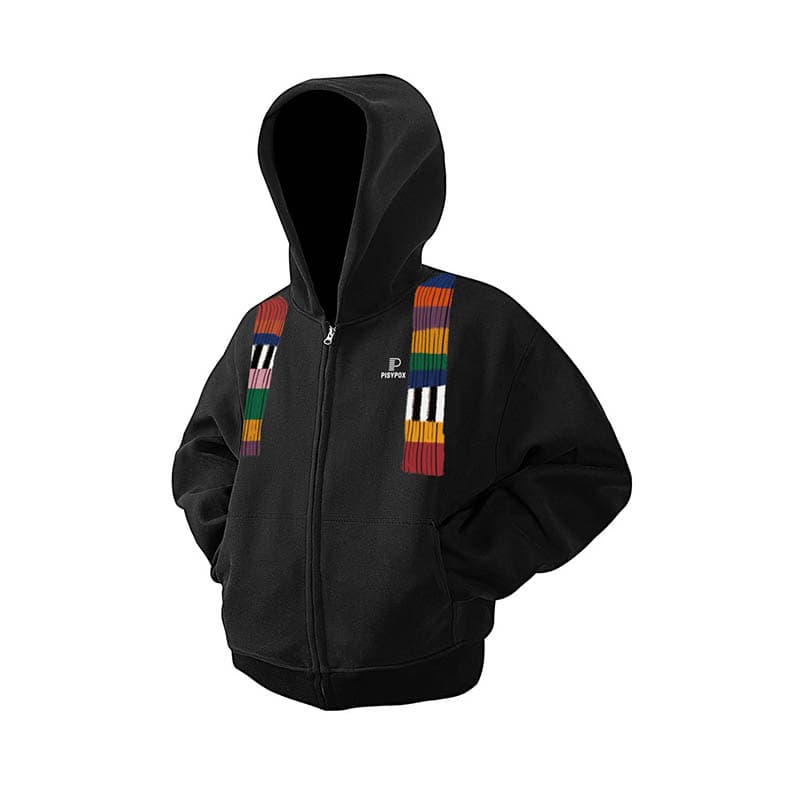 PISYPOX Boxy Fit Zip Hoodie