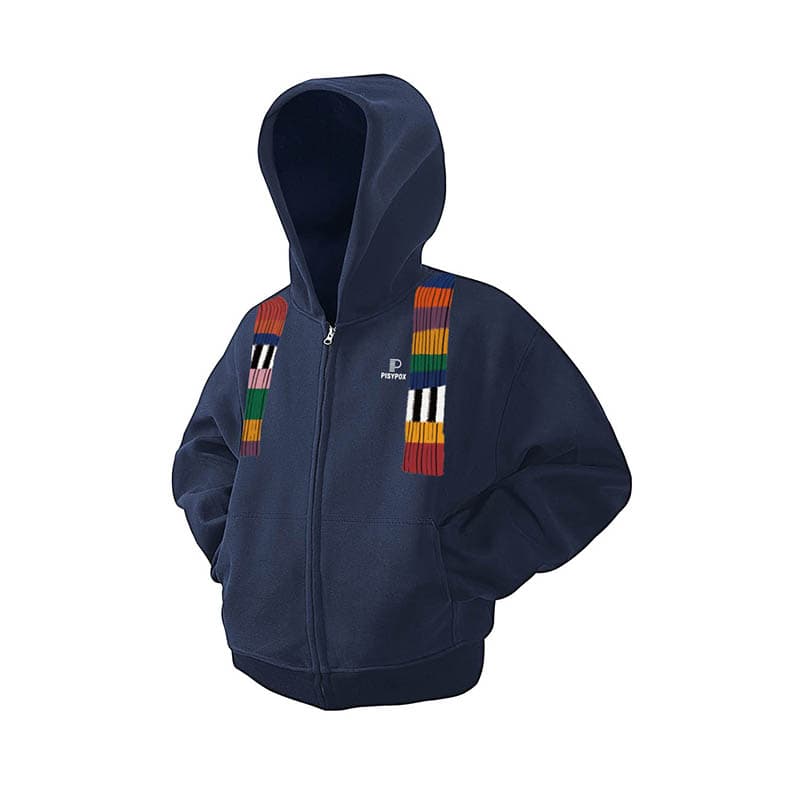 PISYPOX Boxy Fit Zip Hoodie