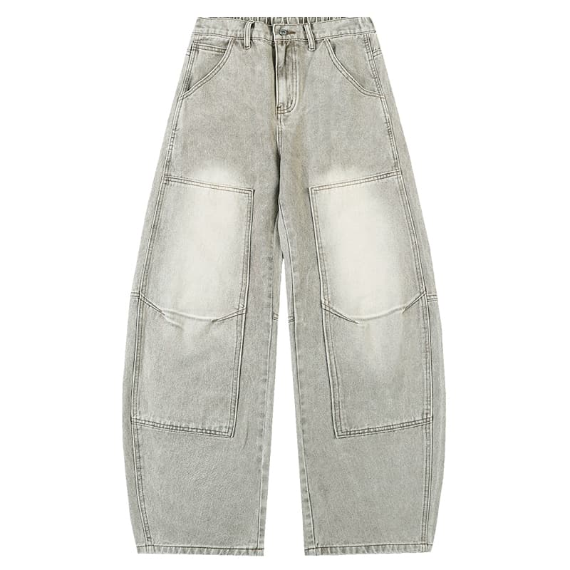 BRNR Vintage Washed Wide-Leg Pants