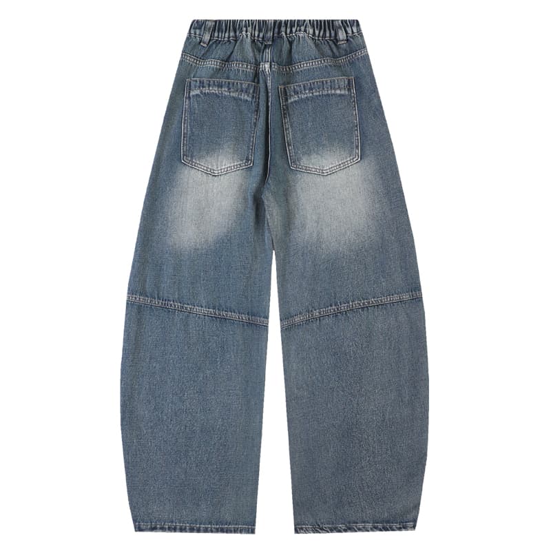 BRNR Vintage Washed Wide-Leg Pants