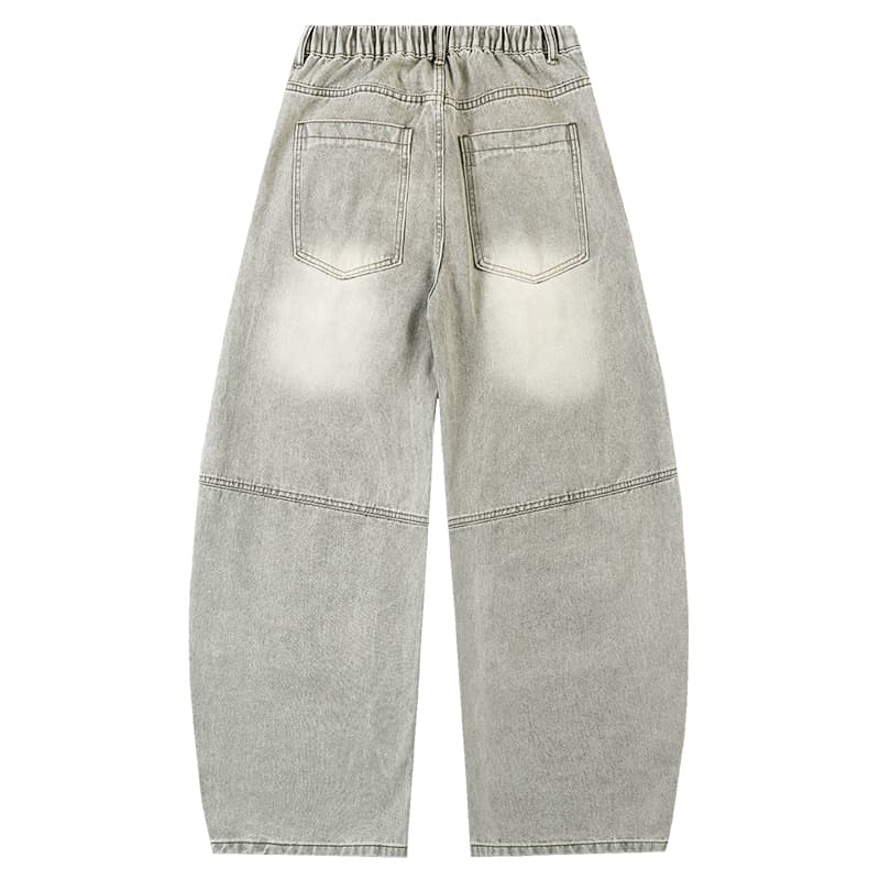 BRNR Vintage Washed Wide-Leg Pants
