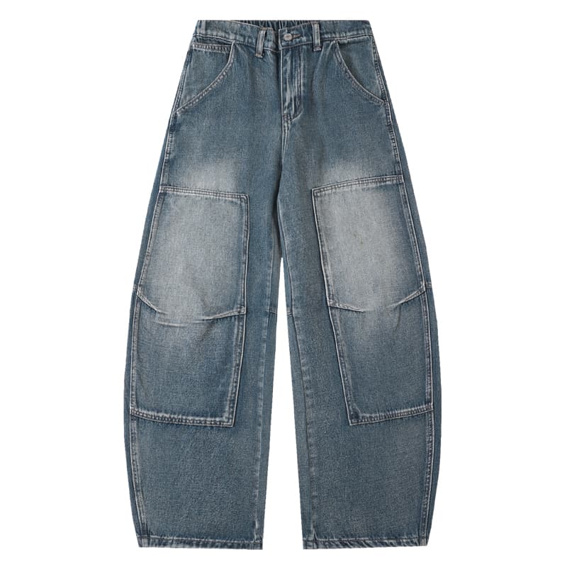 BRNR Vintage Washed Wide-Leg Pants