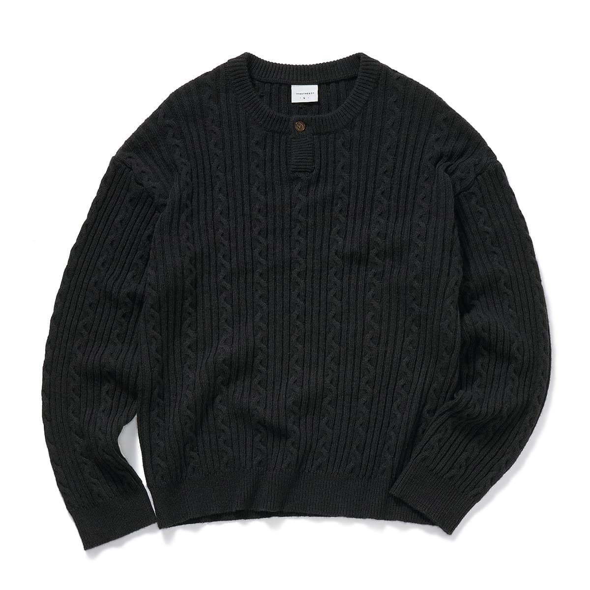714STREET Henley Wool Sweater