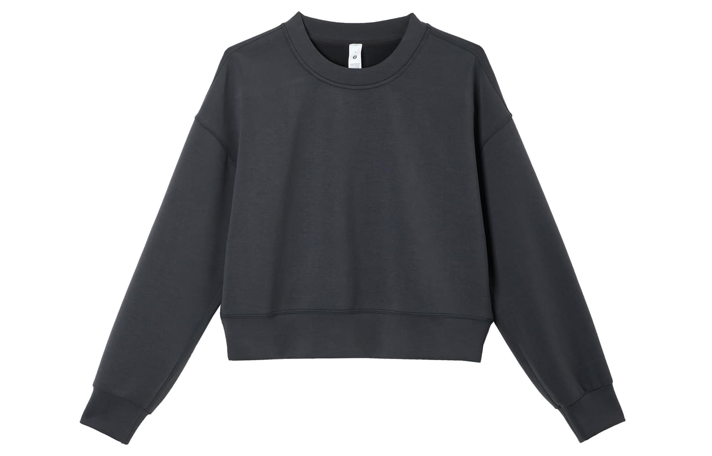 lululemon Softstreme Perfectly Oversized Cropped Crew Espresso