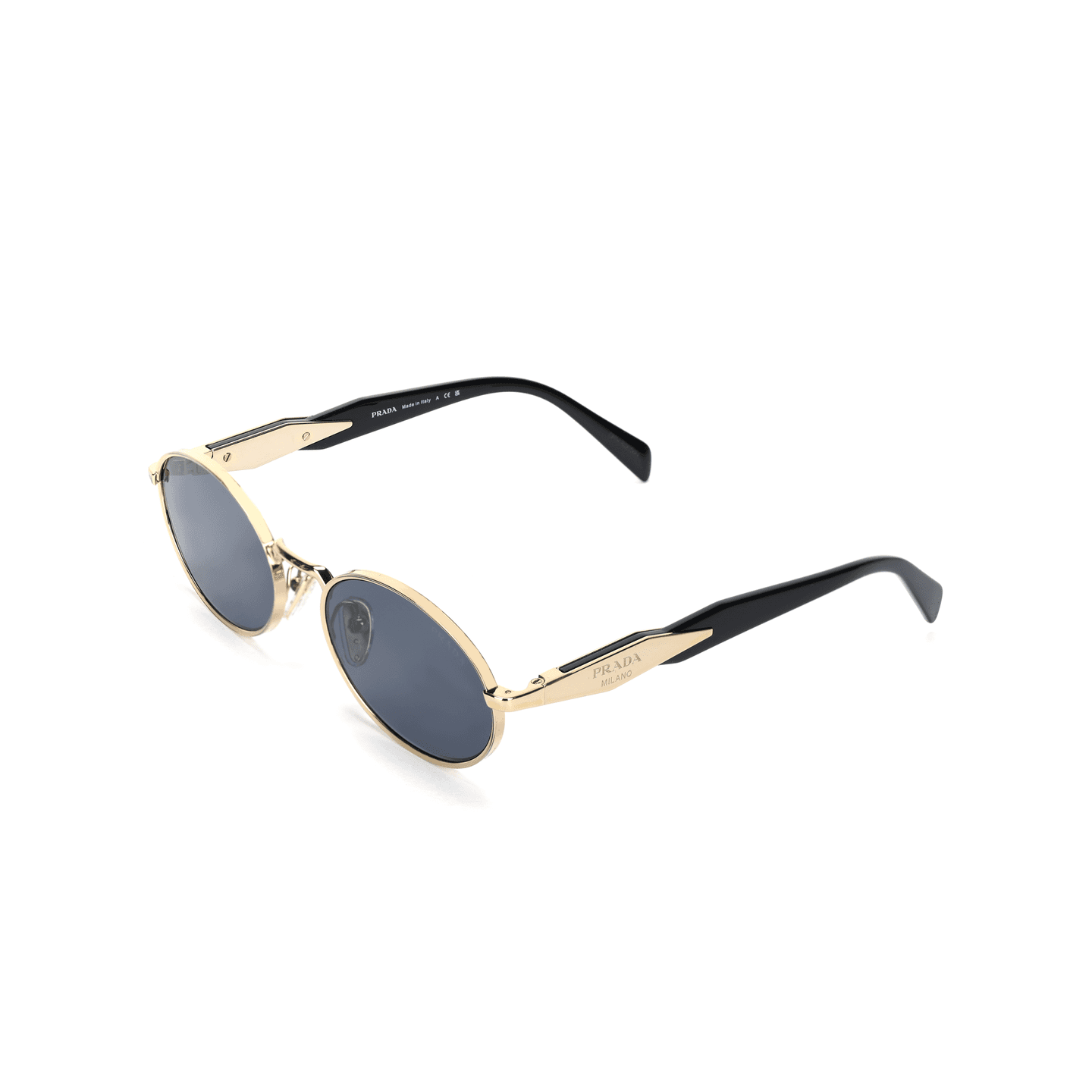 Prada Oval Sunglasses Gold