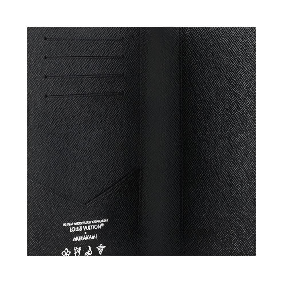 Louis Vuitton x Takashi Murakami Passport Holder Black Multicolor